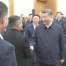 Xi Jinping (right) shaking hands with once-sidelined entrepreneur Jack Ma in Beijing ahead of a business summit last month chaired by the Chinese president.