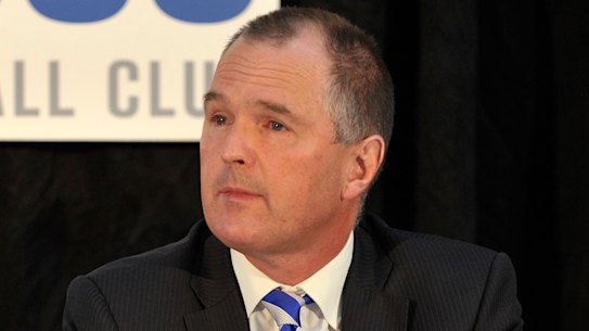 Mark Brayshaw, right, has resigned from the AFL Coaches' Association. 