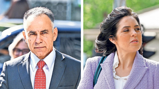 John Pesutto and Moira Deeming, pictured during their defamation trial.