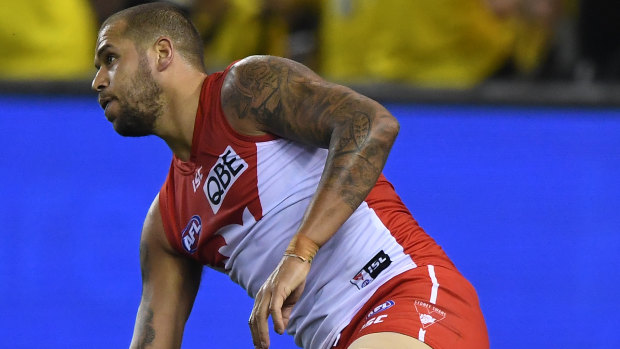 Lance Franklin couldn't get the Swans over the line against Richmond.