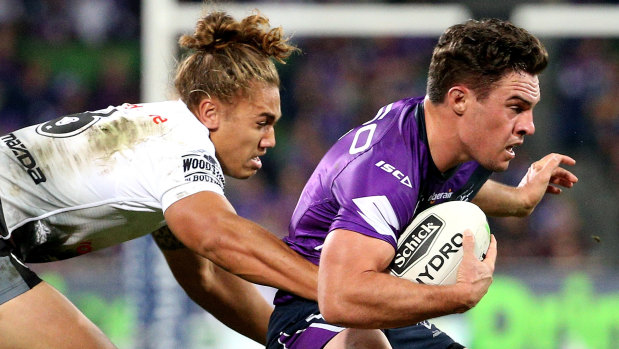 Young Storm halfback Brodie Croft took a lot out of the thrilling win over the Warriors.
