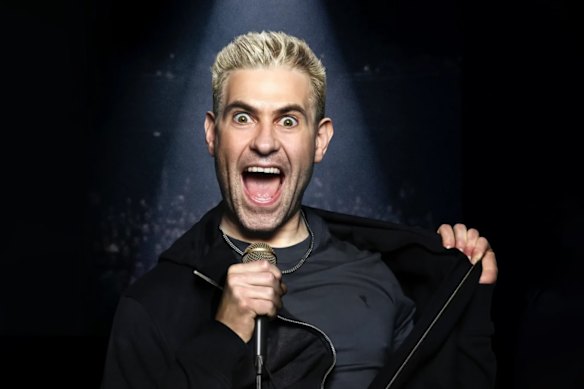 Comedian Simon Brodkin.
