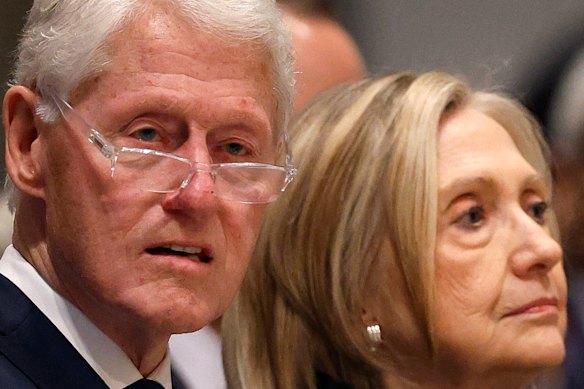 The former president’s testimony followed his wife Hillary’s a day earlier.
