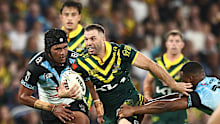 James Tedesco in action on Sunday night.