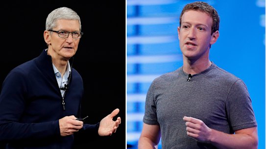 Apple CEO Tim Cook and Facebook's Mark Zuckerberg have taken veiled swipes at each other over the years..