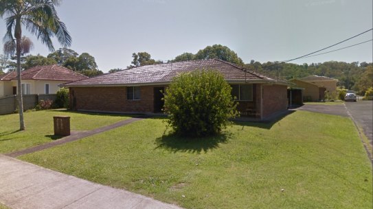 The College Street unit block where the body of a father and son were found in East Lismore.