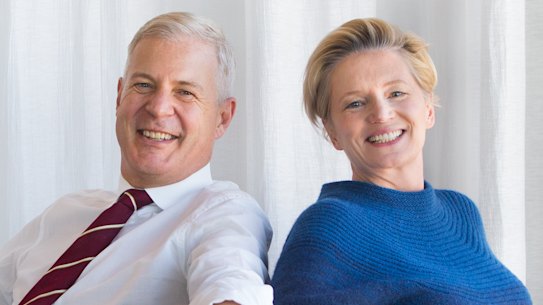 The Australian Financial Review Boss Magazine.John Denton and Jane Turner for the sum of us.Pic Simon Schluter 26 April 2016.