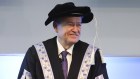 University of Canberra VC Bill Shorten and chancellor Lisa Paul at his installation last week.