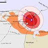The latest track map released by the bureau on Monday afternoon.
