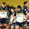 The Brumbies look dejected in Wellington.