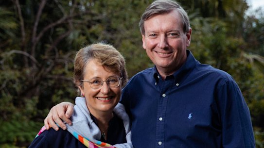 John and Lucy Brogden: “We had some therapy when I felt I was more John’s carer than his partner, but we’ve worked through that.”