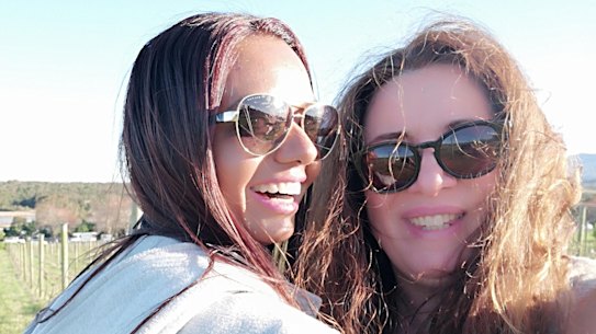 Shereen Kumar (left) is remembered by Erika Wadlow-Smith (right) as the perfect friend.