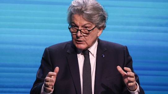 Former European commissioner for digital markets Thierry Breton was among the five individuals banned by the United States for “censorship”.