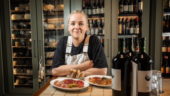 Cheesemaker Lucy Whitlow at Grana wine bar.