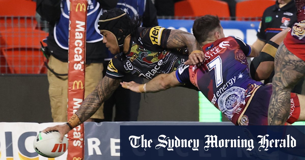 Panthers on cloud nine after thrashing Knights to set up Storm blockbuster