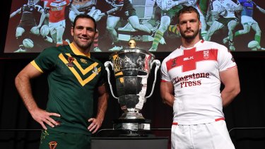 No funny business: The Rugby League World Cup trophy has been fitted with GPS.