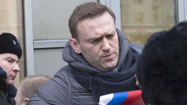 The truest of patriots ... Russian opposition leader Alexey Navalny.
