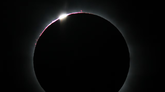 A solar eclipse photographed in 2012. 