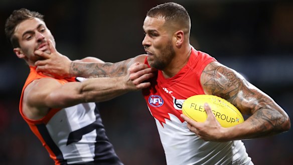 Pushing seven figures again: Lance Franklin.