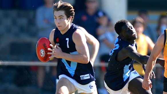 Potential father-son draft selection Rhylee West, son of Bulldogs great Scott.
