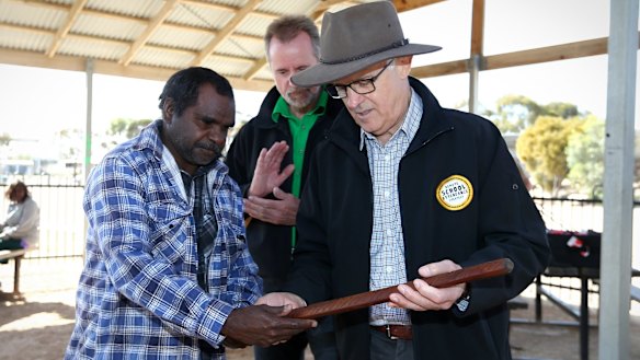 Prime Minister Malcolm Turnbull and Indigenous Affairs Minister Nigel Scullion. The Prime Minister quickly rejected the Uluru statement.
