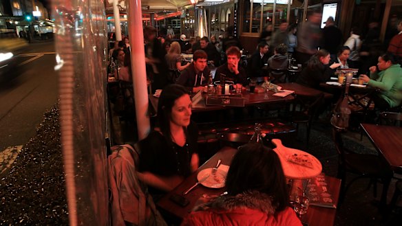 The al fresco restaurants along Eat Street in Parramatta fear disruption.