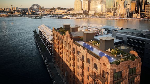 The REVY building at Darling Island, with, possibly, a resident ghost. 