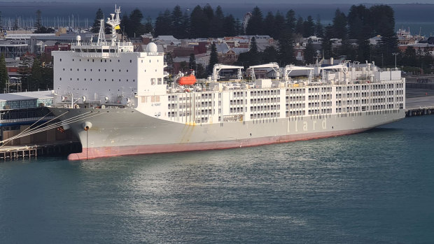 The Al Kuwait remains in Fremantle, having missed its sailing deadline due to the coronavirus.