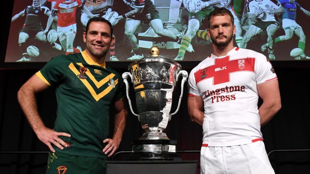 No funny business: The Rugby League World Cup trophy has been fitted with GPS.