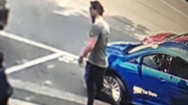 An image of the man police wish to speak to over the Docklands hit-run. 