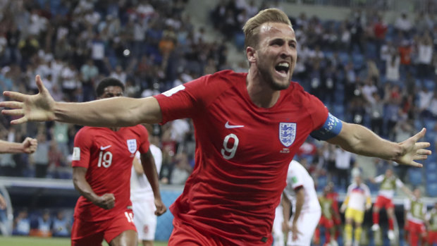 England's Harry Kane scored a brace against Tunisia on Tuesday morning.