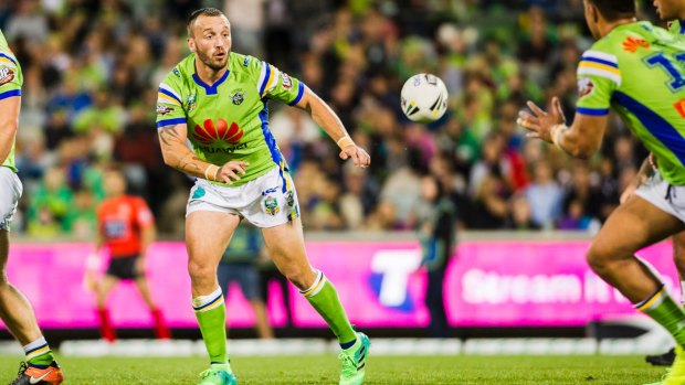 Canberra Raiders hooker Josh Hodgson is set to start his first game of the year. 