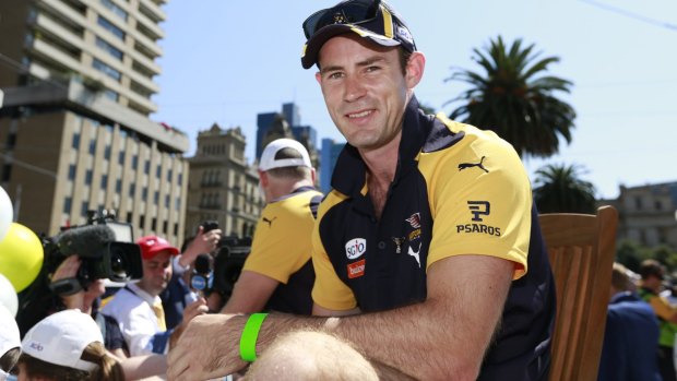 West Coast Eagles captain Shannon Hurn at the 2015 AFL Grand Final Parade.