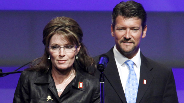 Then Republican Alaska governor Sarah Palin and her husband Todd Palin in 2009.