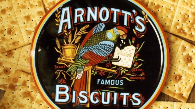 The famous Arnott's parrot emblem was reportedly taken from a sketch by the wife of the company founder's eldest son and trademarked more than 100 years ago.