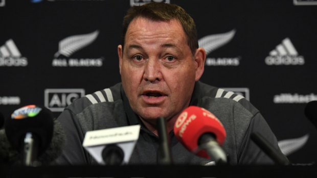 For real? Steve Hansen is adamant the Wallabies are favourites in the opening Bledisloe Cup Test this weekend.