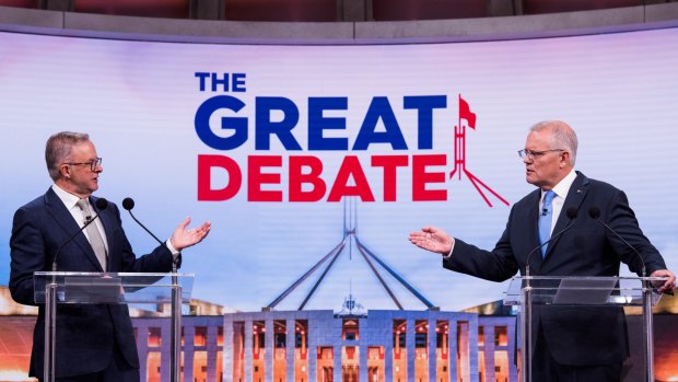 Labor leader Anthony Albanese and Prime Minister Scott Morrison traded barbs during last night’s debate.