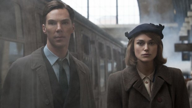 Benedict Cumberbatch and Keira Knightley in The Imitation Game