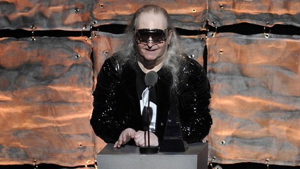 Jim Steinman, pictured in 2012 at his induction to the Songwriters Hall of Fame, has died at the age of 73. 