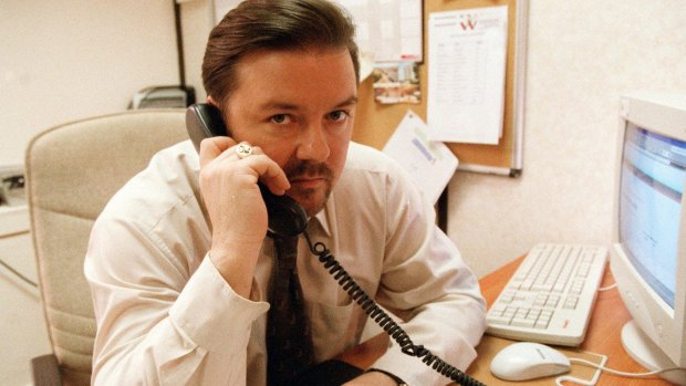 Ricky Gervais as David Brent in The Office: His branch proved surprisingly efficient. 