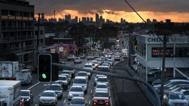 Congestion on Parramatta Road has worsened since tolls were reintroduced to a section of the M4 motorway. 