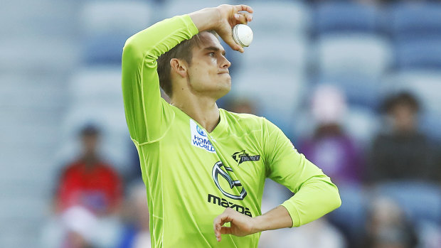 Sydney Thunder bowler Chris Green.