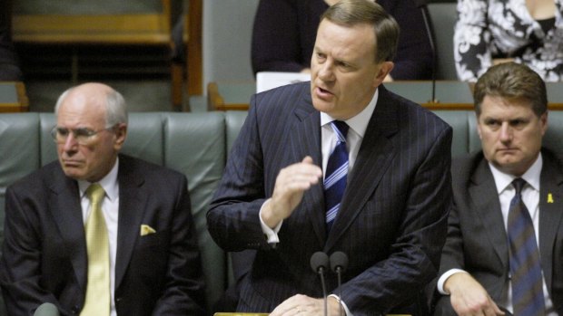 Then treasurer Peter Costello delivers his 12th federal budget in 2007.