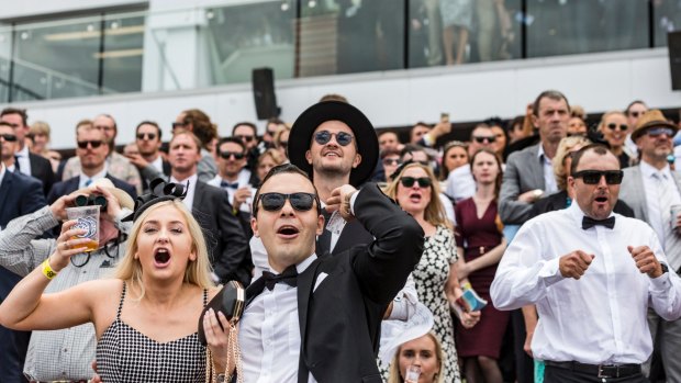The punters cheered on the favourites on Derby Day.