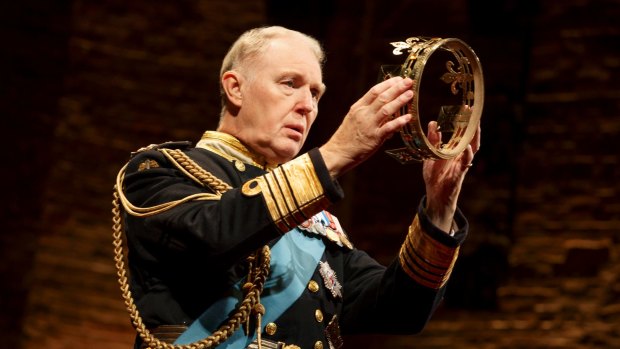 Tim Pigott-Smith during a performance of King Charles III at the Music Box Theatre in New York. 