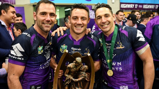 Big three: Cam Smith, Cooper Cronk and Billy Slater.