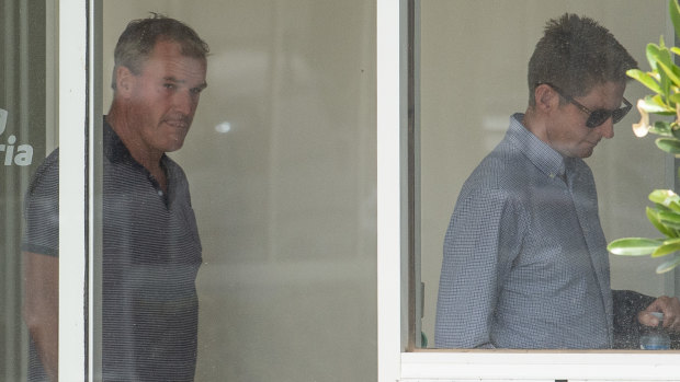 Scandal: Jarrod McLean and Darren Weir (centre) face lengthy bans.