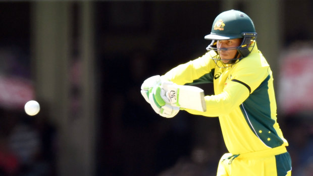 Long time between drinks: Usman Khawaja bats during his last stint in the AUstralian 50-over side.