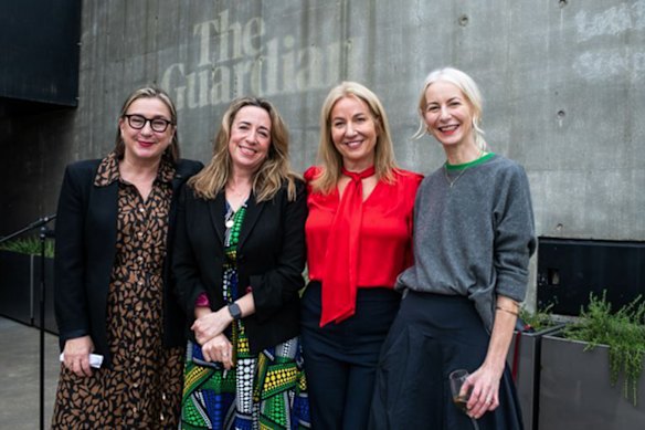 (From left) Former Guardian Australia editor Lenore Taylor, editor-in-chief Katharine Viner, managing director Rebecca Costello and chief executive Anna Bateson.