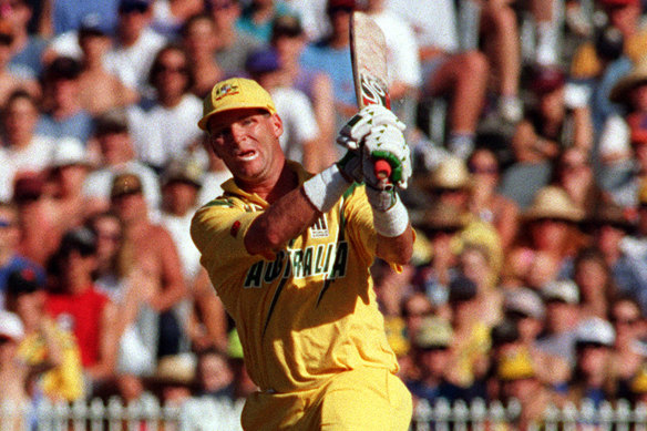 Dean Jones in action for Australia in 1994.